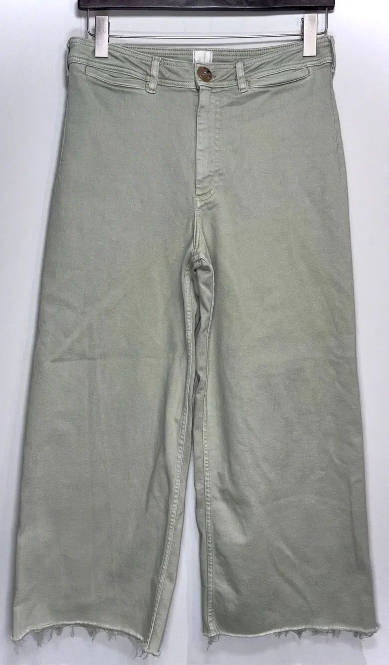 Maeve high waisted flare cropped pants size 32